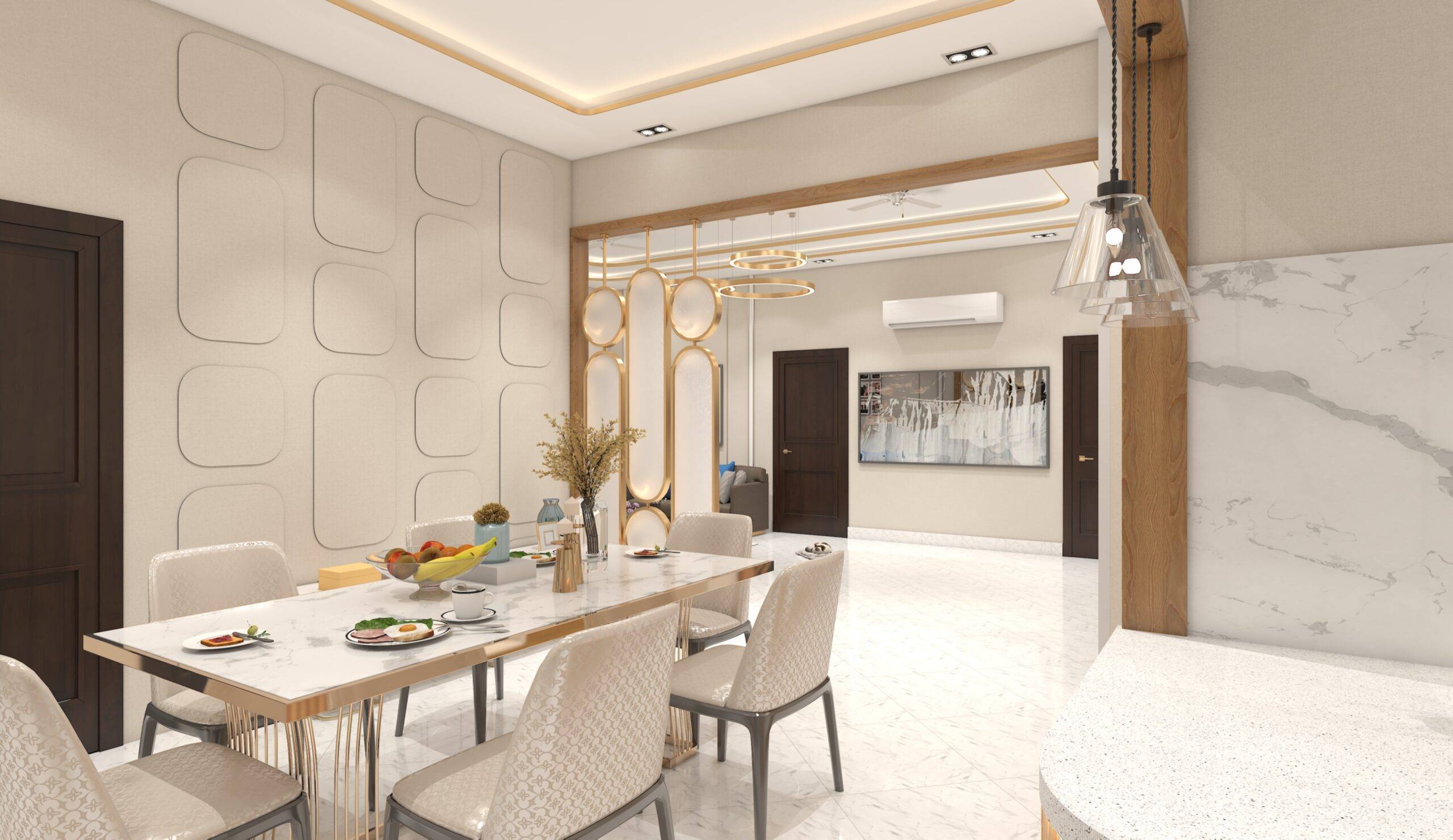 4. Dining And Living Room View